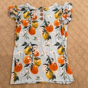 Posh Peanut Flutter Top Sz 5T
